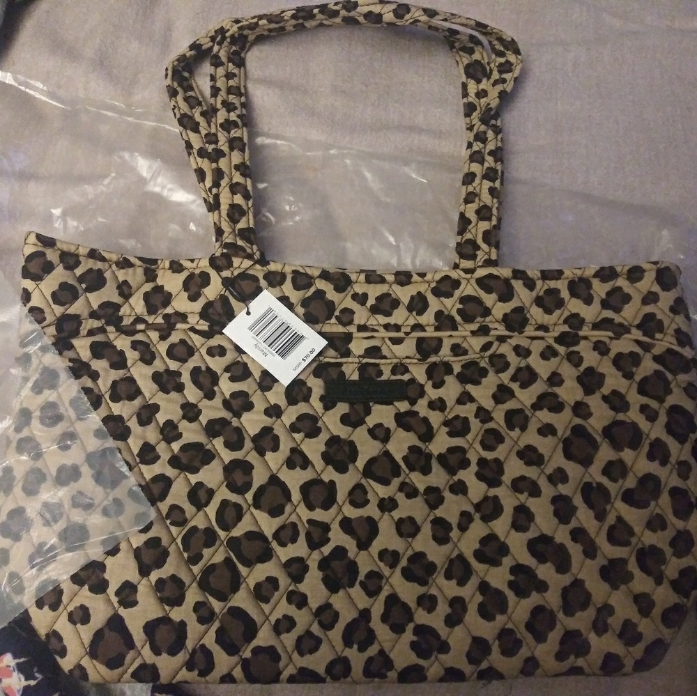 Vera Bradley "Mandy" bag, winter leopard print